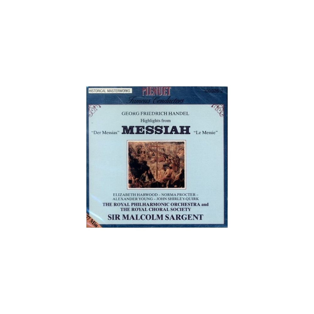 HAENDEL - Sargent - Messiah (Le Messie), oratorio HWV.56 : extraits